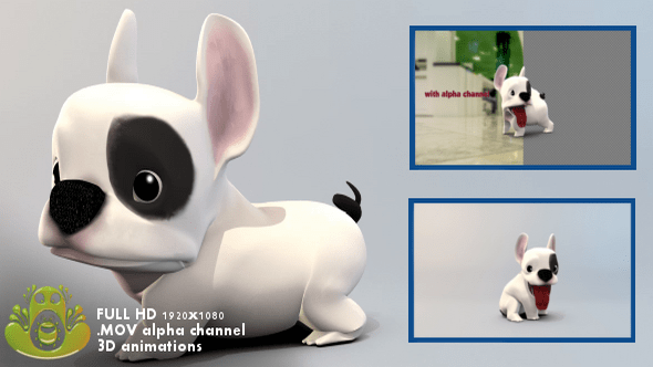 3D Animated Dog Pack 9719777