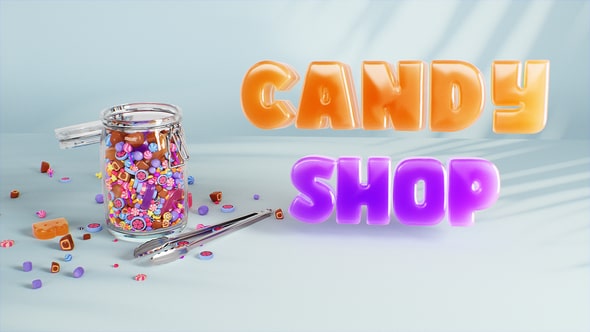 Candy Shop Typography 47551361