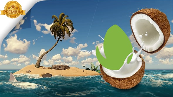 Logo Reveal Nature Coconut 20696166