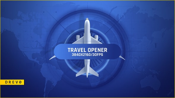 Travel Opener/ Airplane to Air/ Ticket/ Clouds/ Blue Sky/ Baggage/ Online App/ Earth Map/ World Asia