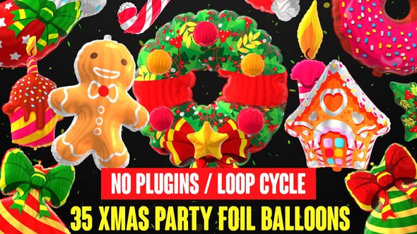 Foil Balloons - Xmas Party Collection 25226176