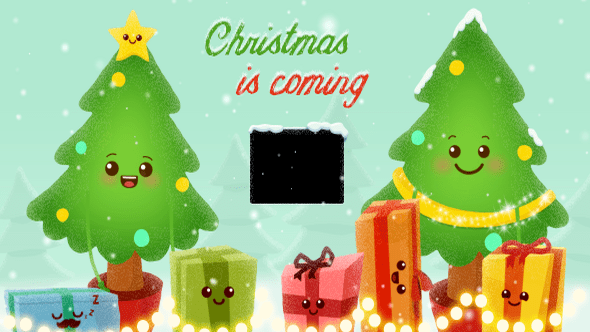 oliday Christmas Tree Greetings Animation