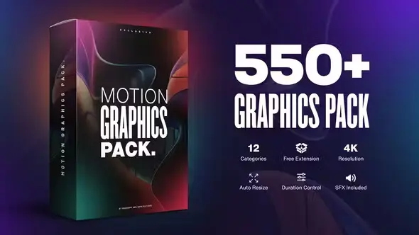Motion Graphics Pack 550+ Animations Pack 23678923