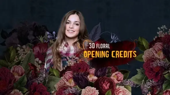 3D Floral Opening Credits 38855495