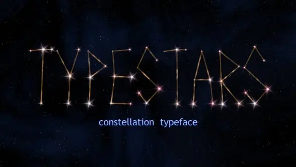 Typestars - Constellation Typeface 58057365