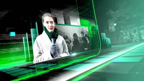 News Views Program Title Intro 55040226