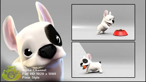 3D Animated Dog Pack 2 10771997