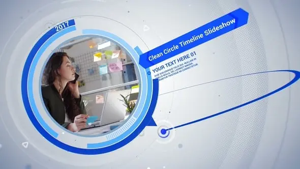 Corporate Clean Circle Timeline 51668342