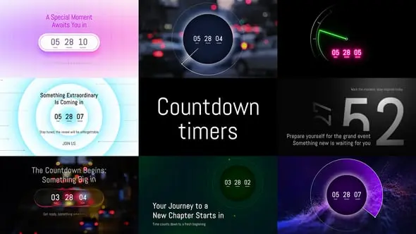 Countdown Timers Pack 61078065 5 Countdown Timers Pack 61078065