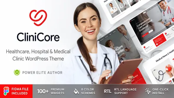 CliniCore - Healthcare, Clinic & Medical WordPress Theme 63350463
