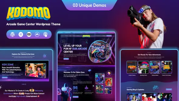 Kodomo - Arcade Game Center WordPress Theme 63499611