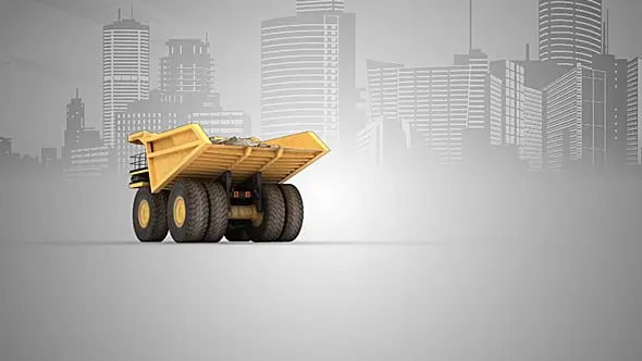Mining Dump Truck Logo Reveal 9023230
