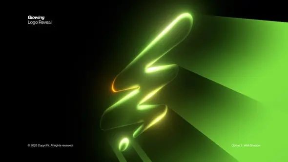 Glowing Logo Reveal 64613617